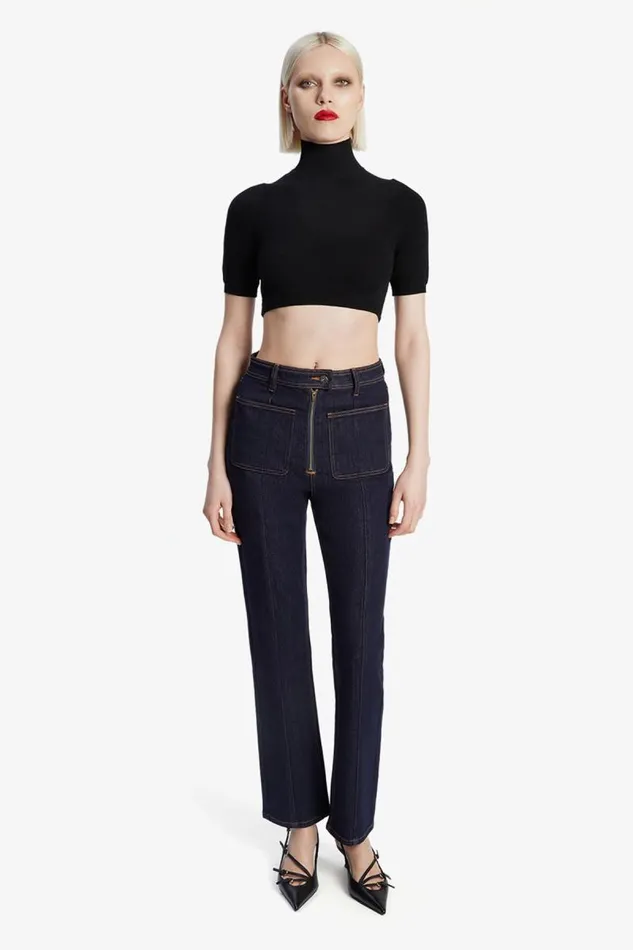Women Straight Jean Bardot Cobain Straight Leg Jean In Dark Dark