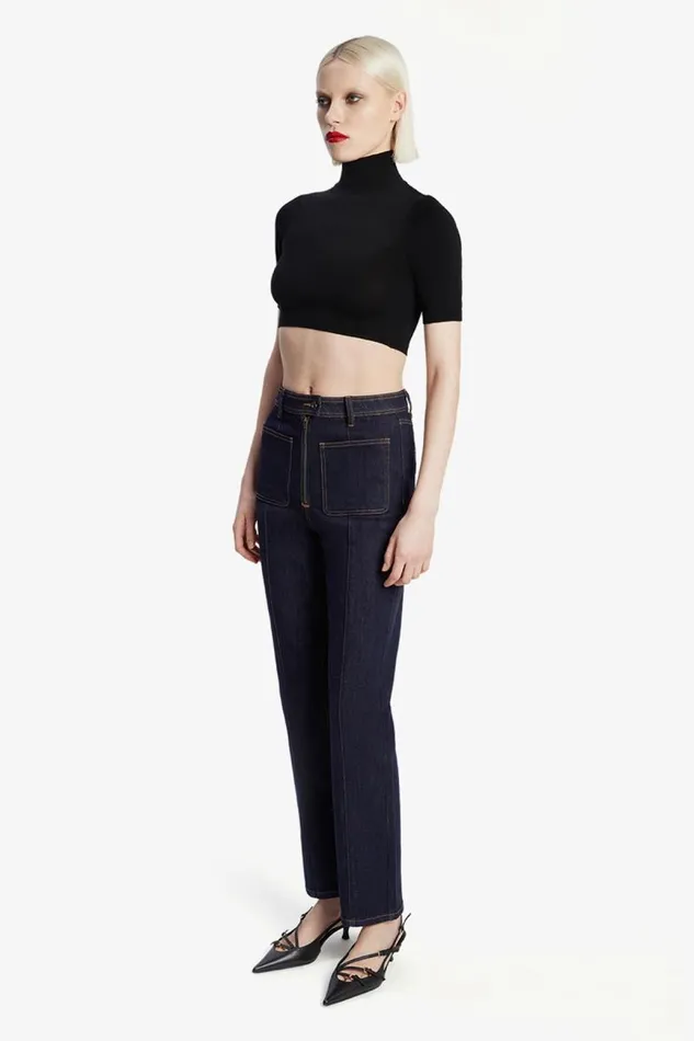 Women Straight Jean Bardot Cobain Straight Leg Jean In Dark Dark