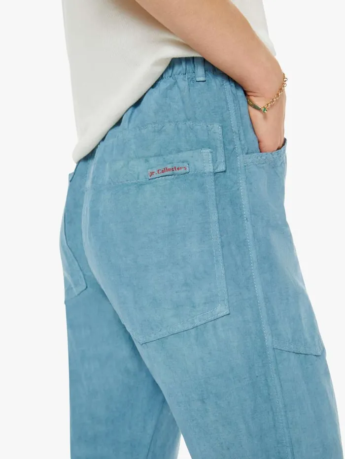 Women Straight Mother Denim P38 Pant Green bright