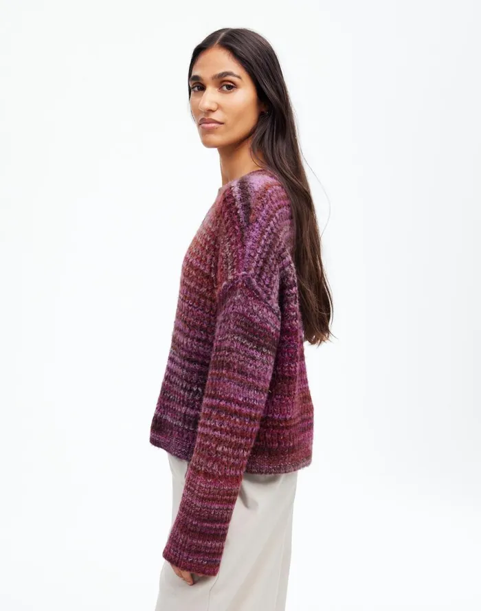 Women Sweaters Madewell SpaceDyed Crewneck Sweater Spacedye Verbena