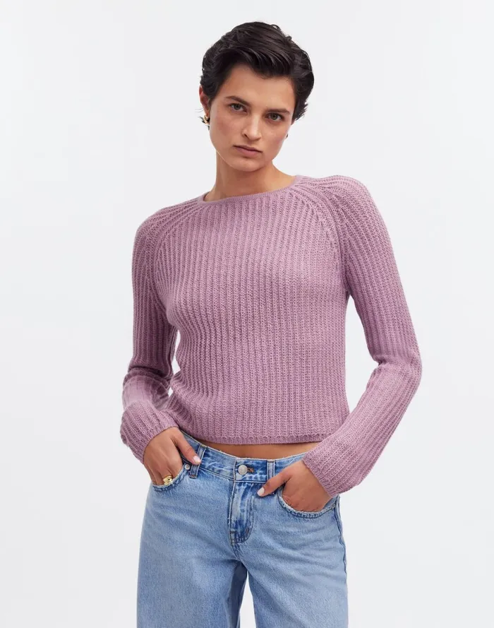 Women Sweaters Madewell Yanawara Sawika Alpaca Sweater Lilac