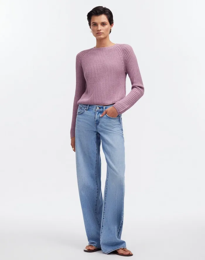 Women Sweaters Madewell Yanawara Sawika Alpaca Sweater Lilac