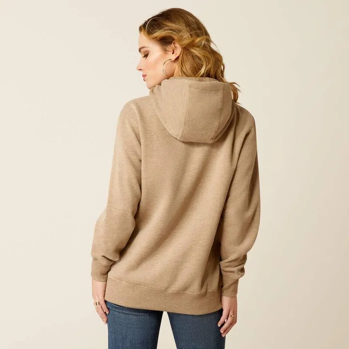 Women Sweatshirts and Hoodies Ariat Bronco Stitch Hoodie Dark Oatmeal Heather Women Sweatshirts and Hoodies Ariat Bronco Stitch Hoodie Dark Oatmeal Heather