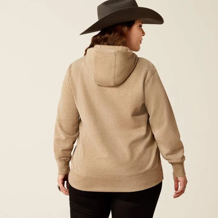 Women Sweatshirts and Hoodies Ariat Bronco Stitch Hoodie Dark Oatmeal Heather Women Sweatshirts and Hoodies Ariat Bronco Stitch Hoodie Dark Oatmeal Heather