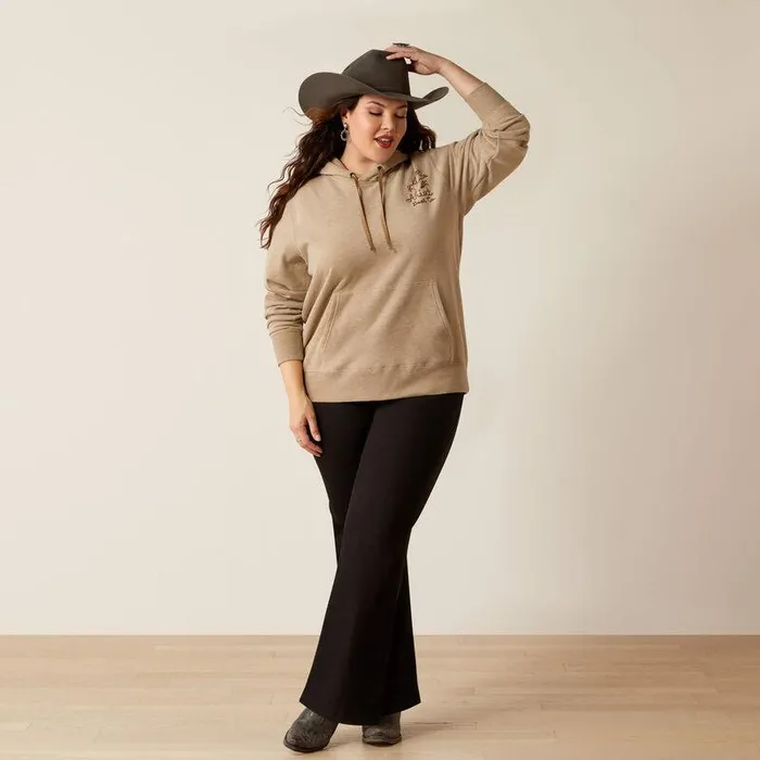 Women Sweatshirts and Hoodies Ariat Bronco Stitch Hoodie Dark Oatmeal Heather Women Sweatshirts and Hoodies Ariat Bronco Stitch Hoodie Dark Oatmeal Heather