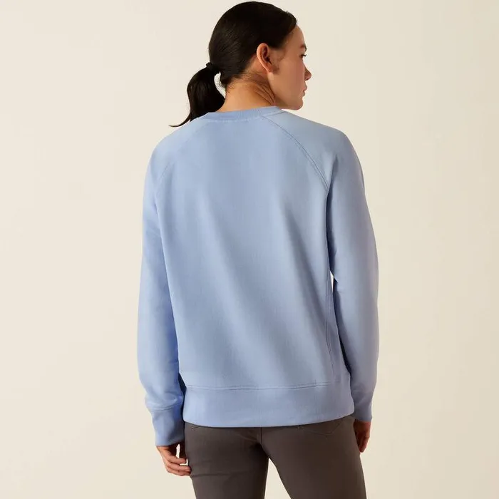 Women Sweatshirts and Hoodies Ariat Rebar Workman Washed Fleece Sweatshirt Lavender Lustre