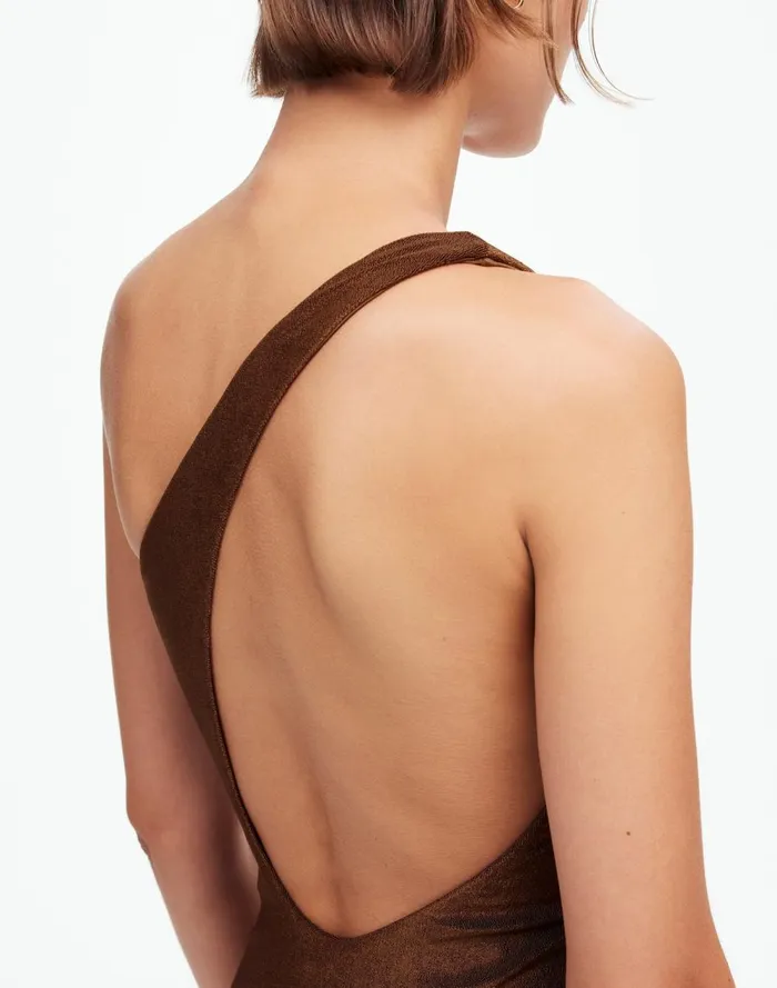 Women Swim Madewell Jade Swim Evolve OnePiece Swimsuit Espresso