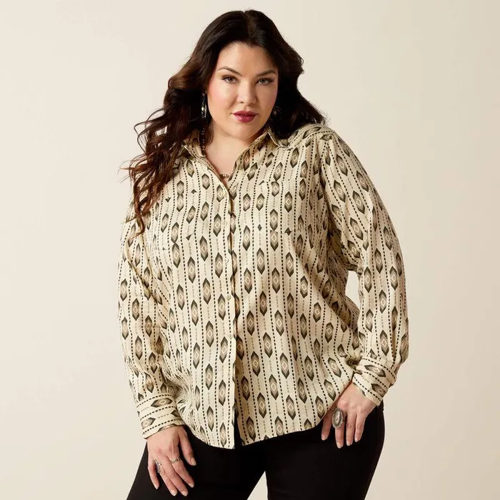 Women TShirts and Tops Ariat Billie Jean Shirt Harlowton Print Women TShirts and Tops Ariat Billie Jean Shirt Harlowton Print