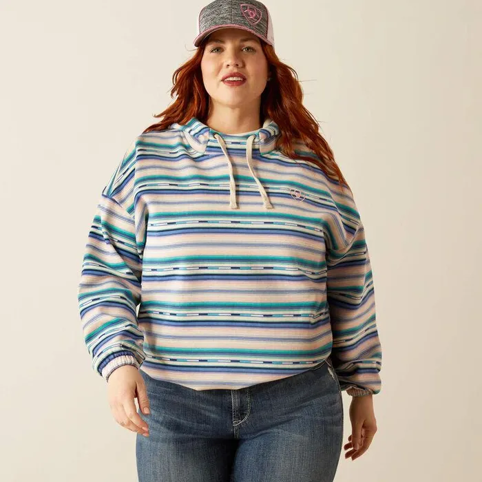 Women TShirts and Tops Ariat Essential Hoodie Stream Serape Print