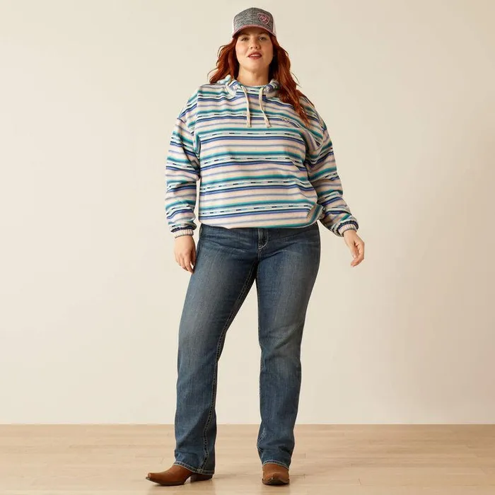 Women TShirts and Tops Ariat Essential Hoodie Stream Serape Print