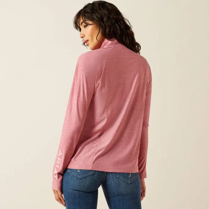 Women TShirts and Tops Ariat Laguna 14 Zip Rose Wine Women TShirts and Tops Ariat Laguna 14 Zip Rose Wine