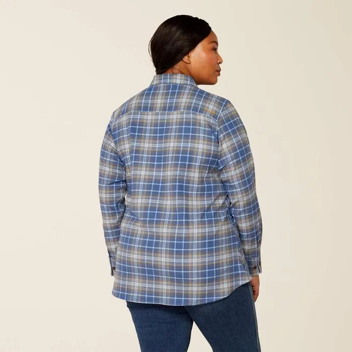 Women TShirts and Tops Ariat Rebar Flannel DuraStretch Work Shirt True Navy