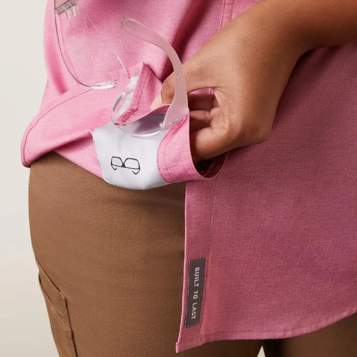 Women TShirts and Tops Ariat Rebar Made Tough VentTEK DuraStretch Work Shirt Cherry Jubilee