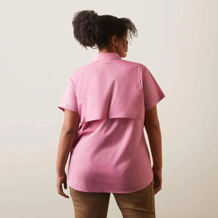 Women TShirts and Tops Ariat Rebar Made Tough VentTEK DuraStretch Work Shirt Cherry Jubilee