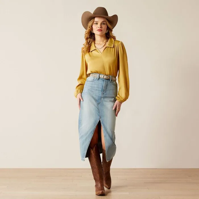 Women TShirts and Tops Ariat Shimmer Top Antelope