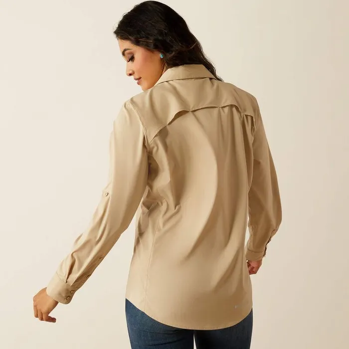 Women TShirts and Tops Ariat VentTEK Stretch Shirt White Pepper Women TShirts and Tops Ariat VentTEK Stretch Shirt White Pepper