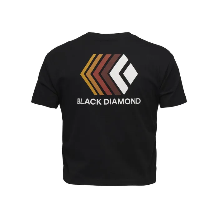 Women Tees and Tanks Black Diamond Faded Crop Tee
