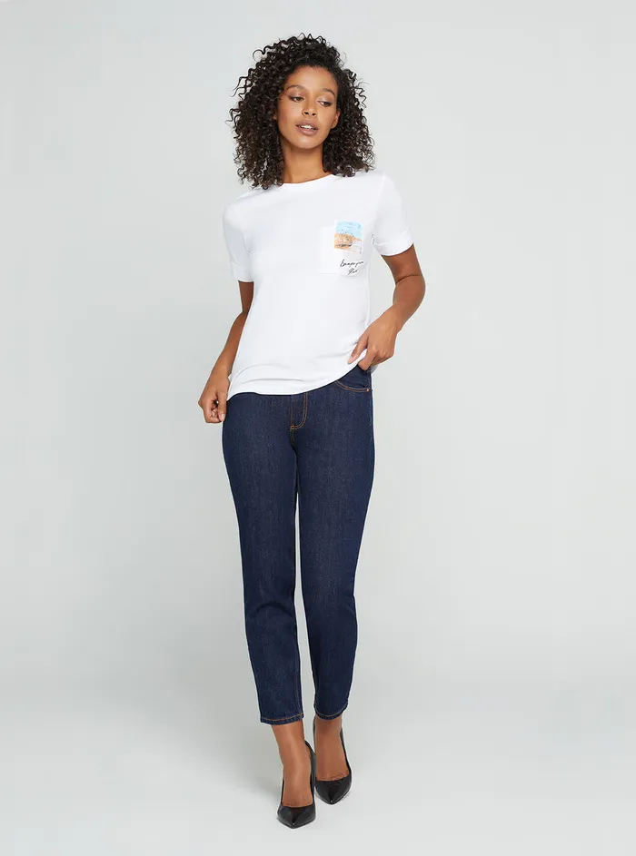 Women Tees and Tanks GUESS Eco White Gisela Tshirt Women Tees and Tanks GUESS Eco White Gisela Tshirt
