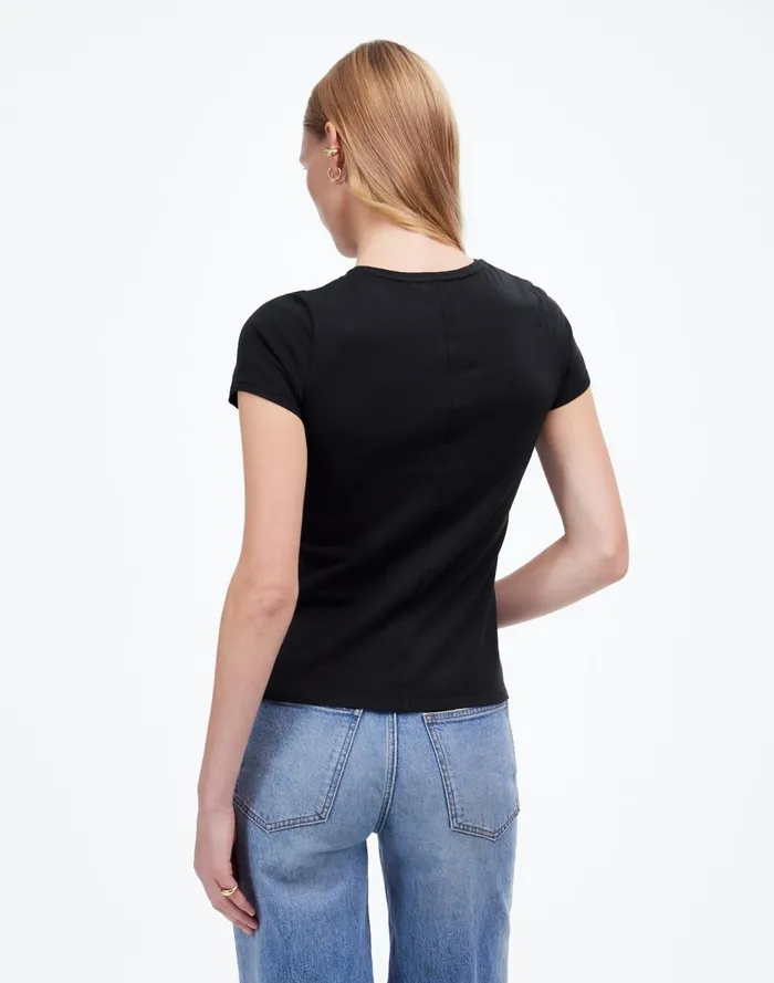 Women Tees Madewell Essential Fit Tee Jet Black
