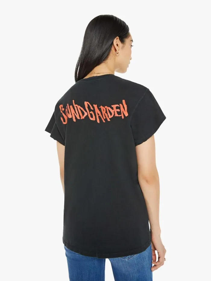 Women Tees Tanks Mother Denim Soundgarden Tee Black charcoal