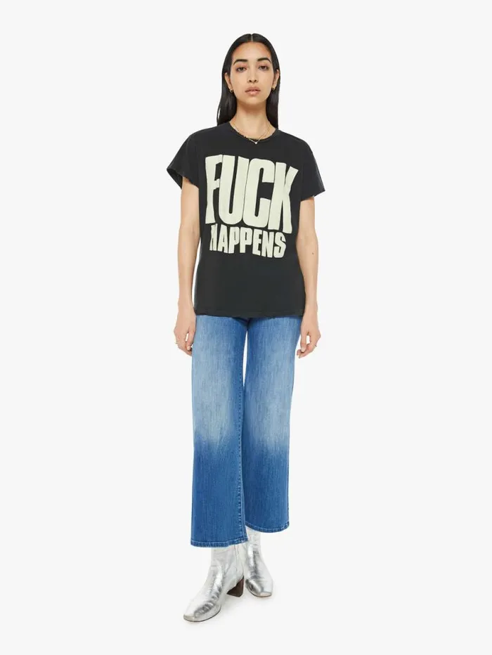 Women Tees Tanks Mother Denim Soundgarden Tee Black charcoal