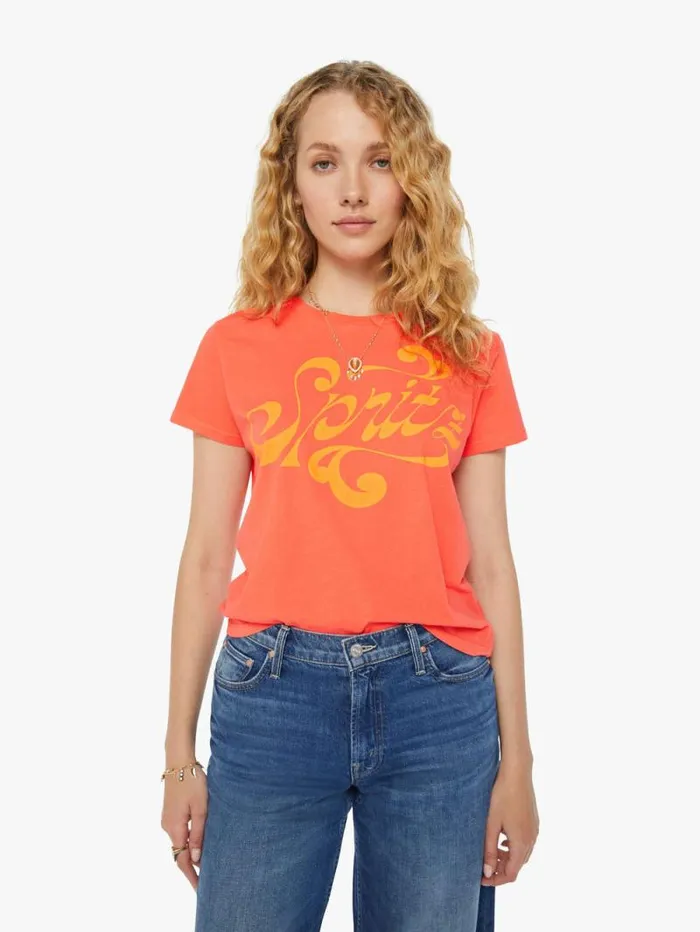 Women Tees Tanks Mother Denim The Lil Goodie Goodie Orange
