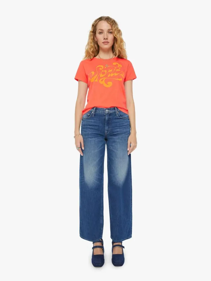 Women Tees Tanks Mother Denim The Lil Goodie Goodie Orange