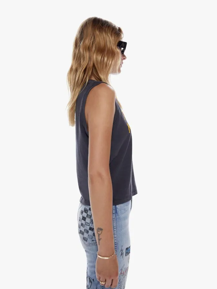 Women Tees Tanks Mother Denim The Strong And Silent Type Black