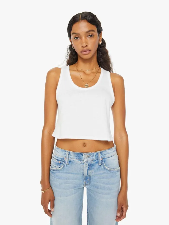 Women Tees Tanks Mother Denim The Swinger Tank White