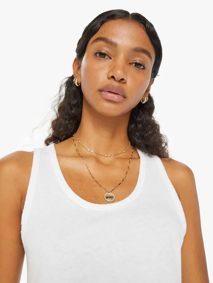 Women Tees Tanks Mother Denim The Swinger Tank White