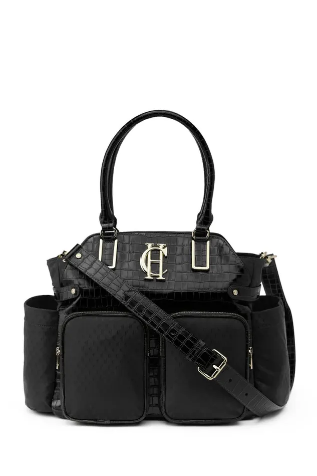 Women Thames Changing Bag Black Monogram Holland Cooper Bags