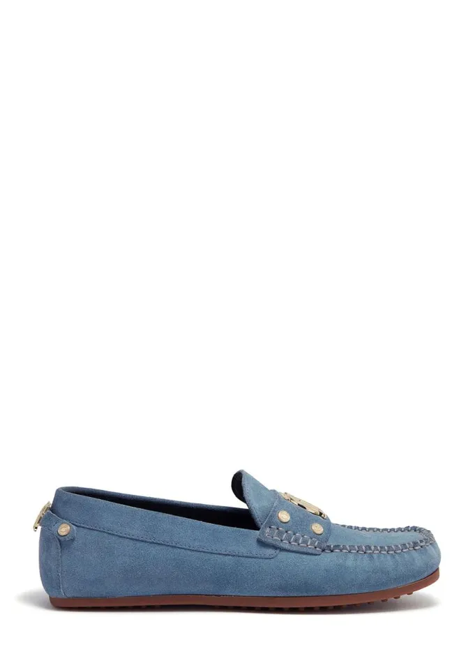 Women The Driving Loafer Soft Blue Holland Cooper Loafers