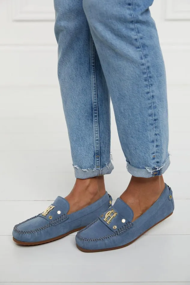 Women The Driving Loafer Soft Blue Holland Cooper Loafers Women The Driving Loafer Soft Blue Holland Cooper Loafers