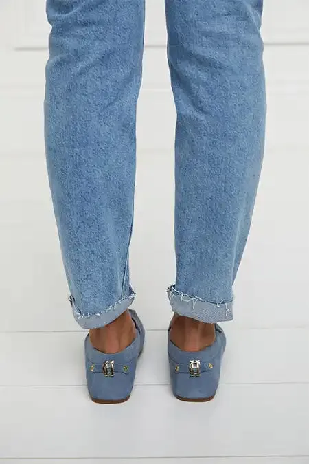 Women The Driving Loafer Soft Blue Holland Cooper Loafers Women The Driving Loafer Soft Blue Holland Cooper Loafers