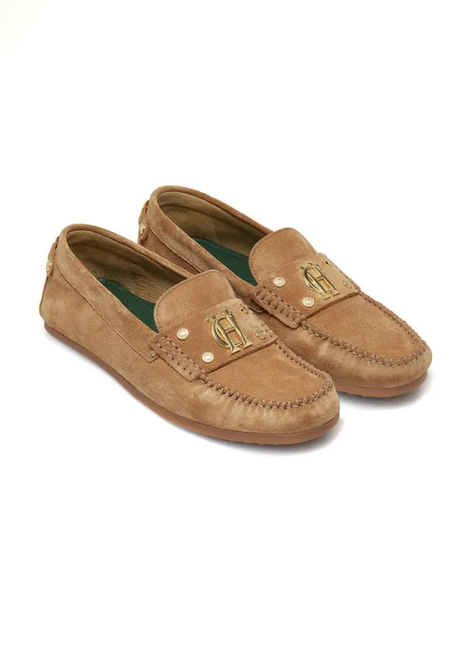 Women The Driving Loafer Taupe Holland Cooper Loafers Women The Driving Loafer Taupe Holland Cooper Loafers