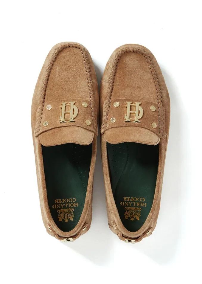 Women The Driving Loafer Taupe Holland Cooper Loafers Women The Driving Loafer Taupe Holland Cooper Loafers