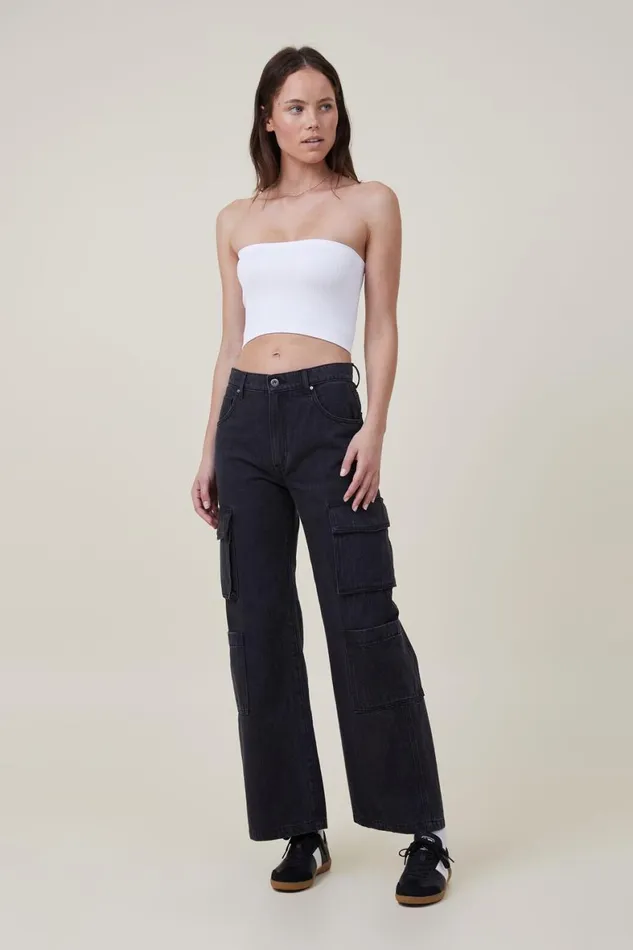 Women Tops Cotton On Seamless Ellie Tube Top White