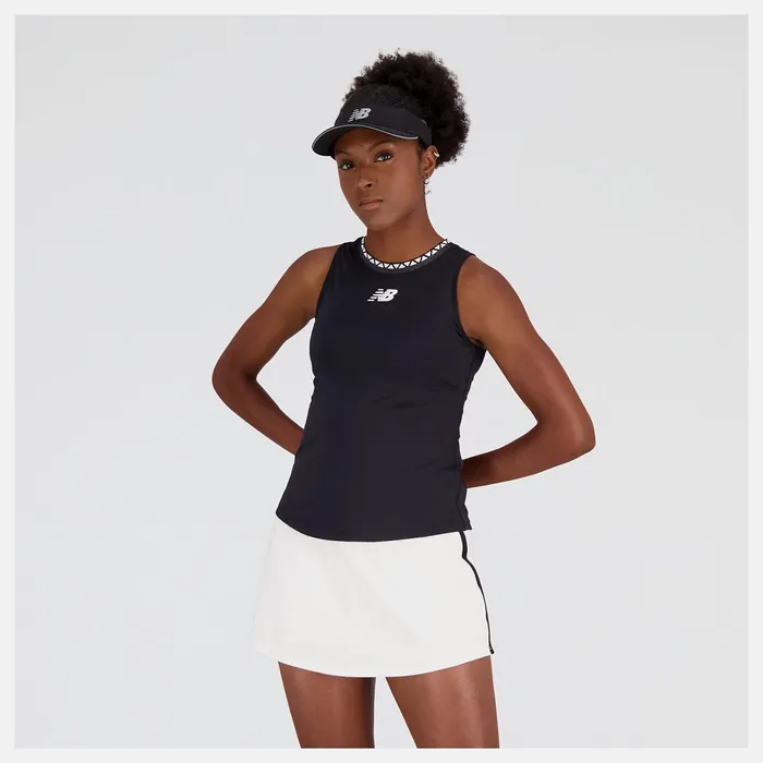 Women Tournament Tank Black New Balance Shirts
