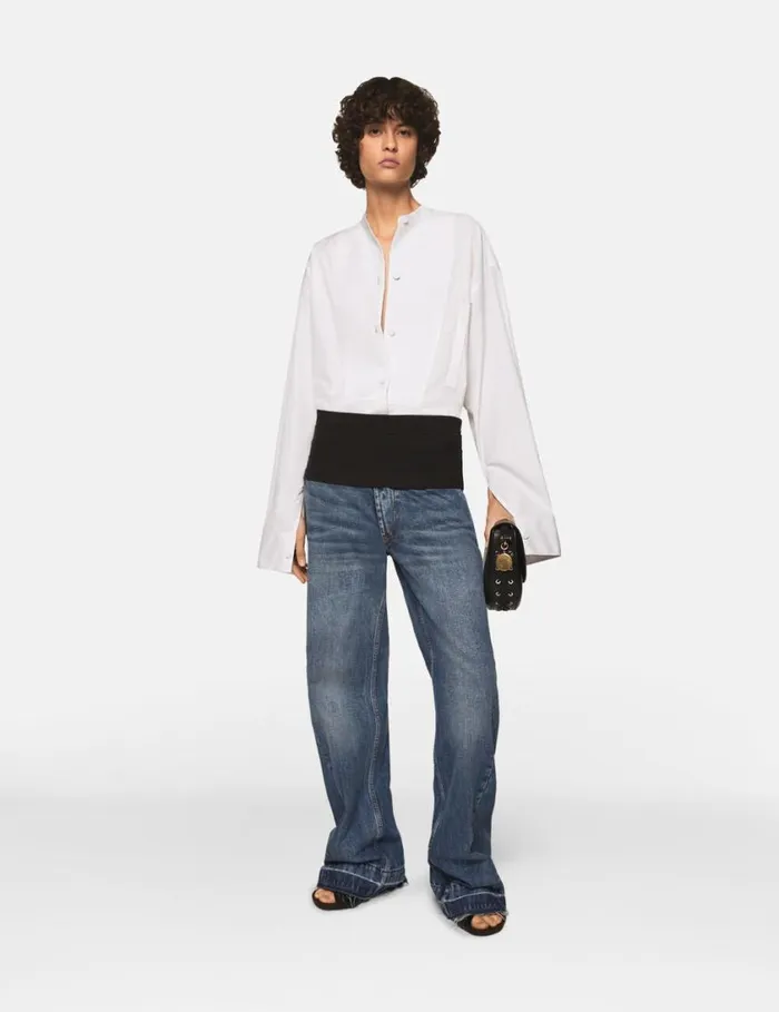 Women TuxedoInspired Denim Jeans Vintage Wash Denim Stella McCartney Denim Women TuxedoInspired Denim Jeans Vintage Wash Denim Stella McCartney Denim