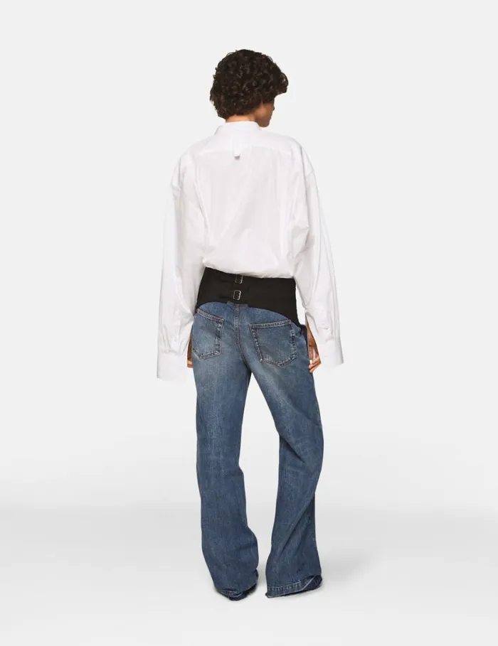 Women TuxedoInspired Denim Jeans Vintage Wash Denim Stella McCartney Denim Women TuxedoInspired Denim Jeans Vintage Wash Denim Stella McCartney Denim