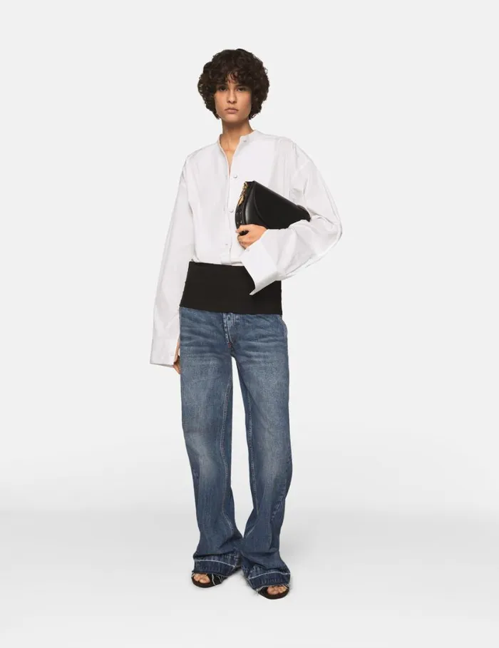 Women TuxedoInspired Denim Jeans Vintage Wash Denim Stella McCartney Denim Women TuxedoInspired Denim Jeans Vintage Wash Denim Stella McCartney Denim