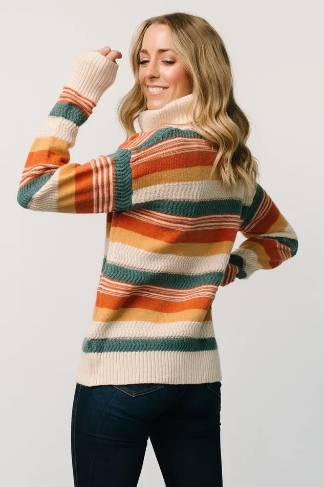 Women Vaasa Turtleneck Sweater Multi Baltic Born Sweaters Women Vaasa Turtleneck Sweater Multi Baltic Born Sweaters