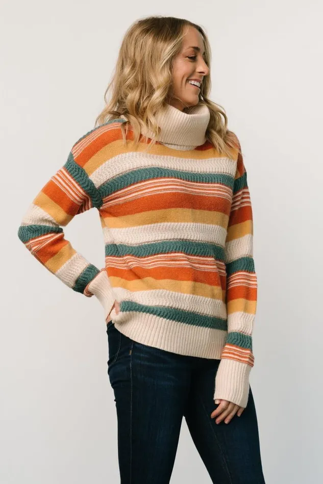 Women Vaasa Turtleneck Sweater Multi Baltic Born Sweaters Women Vaasa Turtleneck Sweater Multi Baltic Born Sweaters
