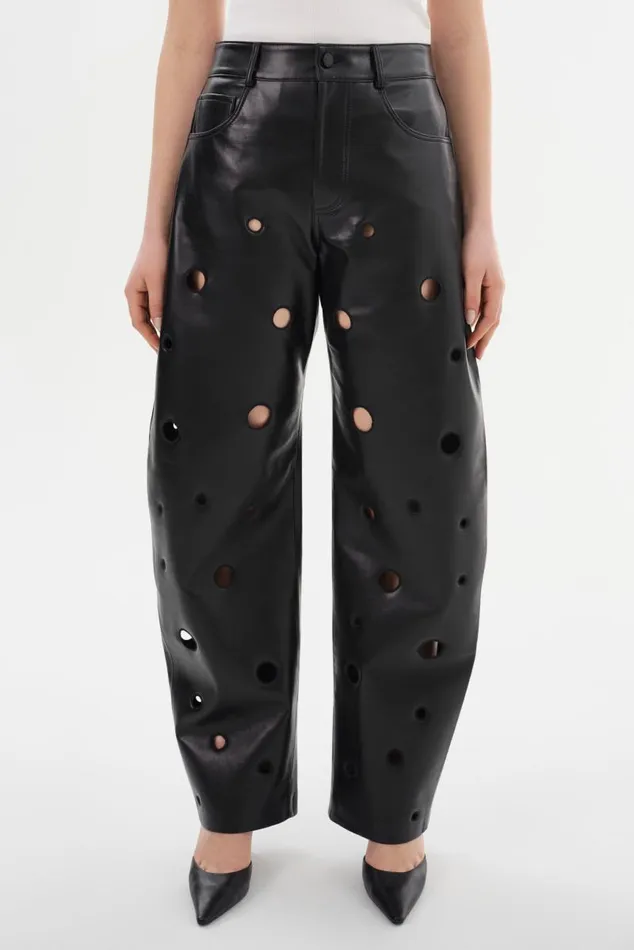 Women VENTANA Recycled Leather Pants Black LAMARQUE Pants and Shorts Women VENTANA Recycled Leather Pants Black LAMARQUE Pants and Shorts