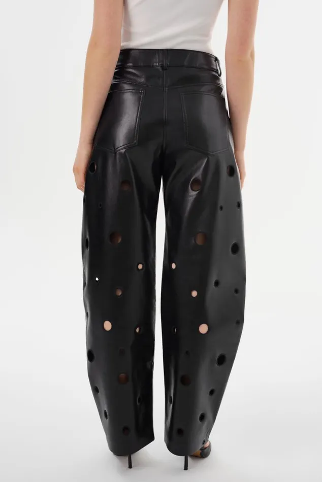 Women VENTANA Recycled Leather Pants Black LAMARQUE Pants and Shorts Women VENTANA Recycled Leather Pants Black LAMARQUE Pants and Shorts