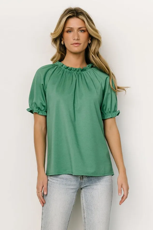 Women Vincent Top Green Baltic Born Blouses and Shirts
