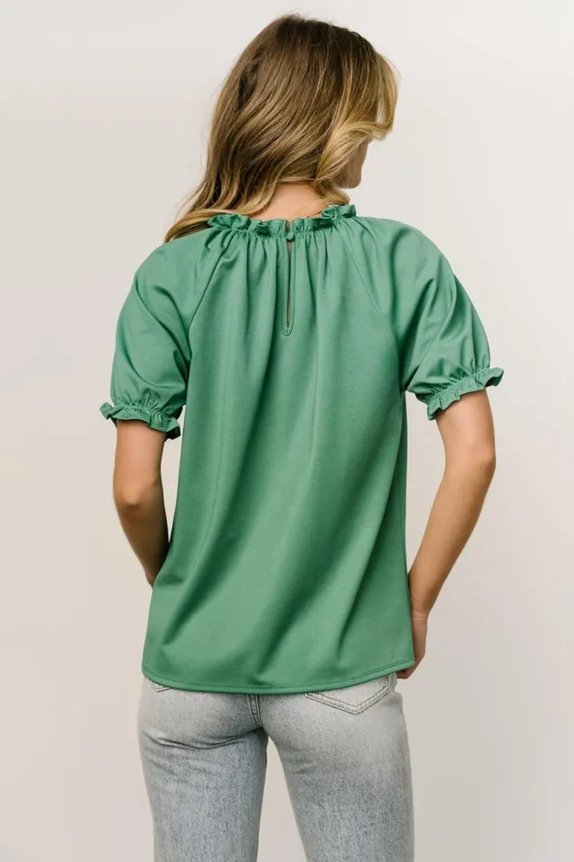 Women Vincent Top Green Baltic Born Blouses and Shirts Women Vincent Top Green Baltic Born Blouses and Shirts