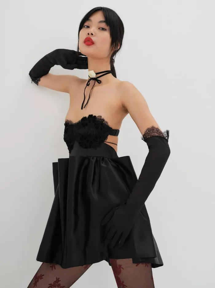 Women Virginia Mini Dress Black For Love and Lemons Dresses