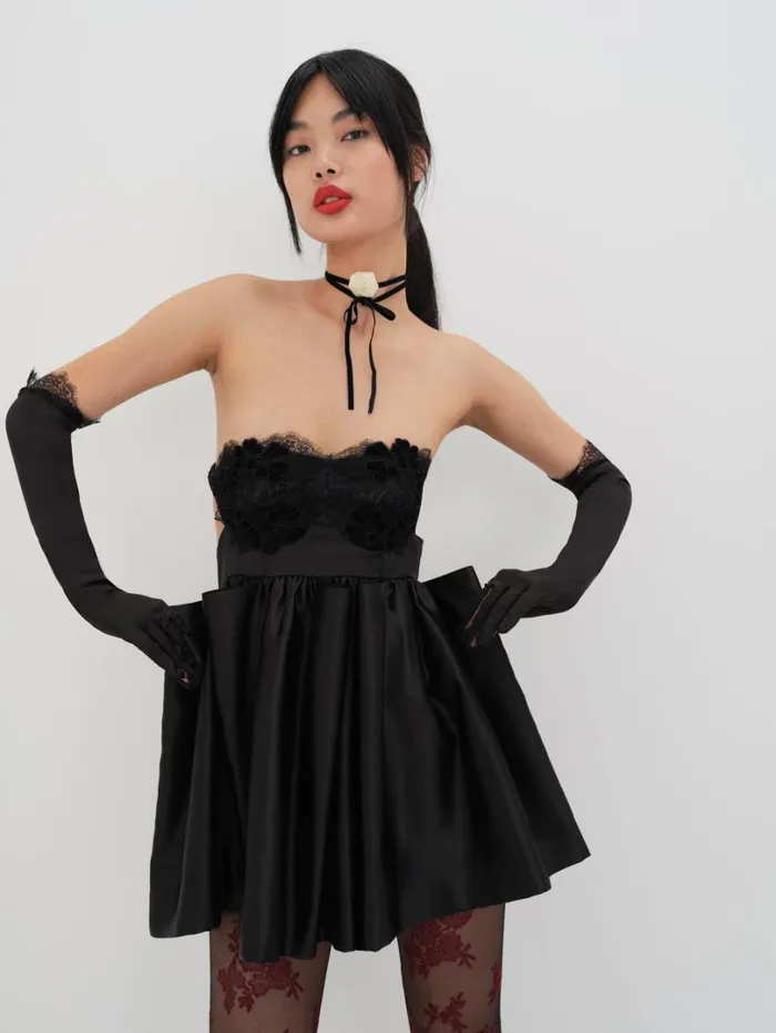 Women Virginia Mini Dress Black For Love and Lemons Dresses Women Virginia Mini Dress Black For Love and Lemons Dresses