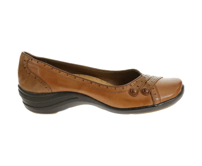 Women Walking Shoes Hush Puppies Burlesque Tan Leather